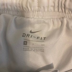 White Nike shorts